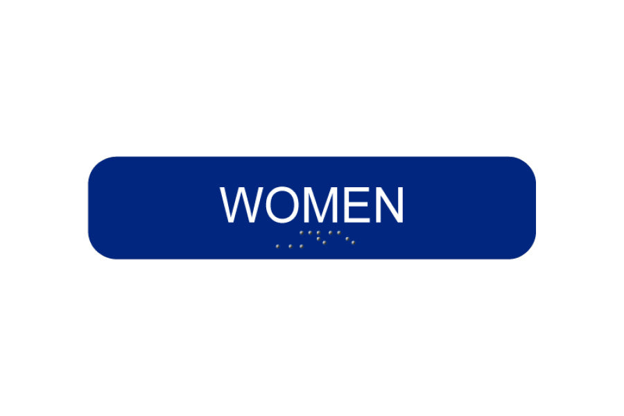 Cal-Royal California-Approved Women Commercial Sign with Braille