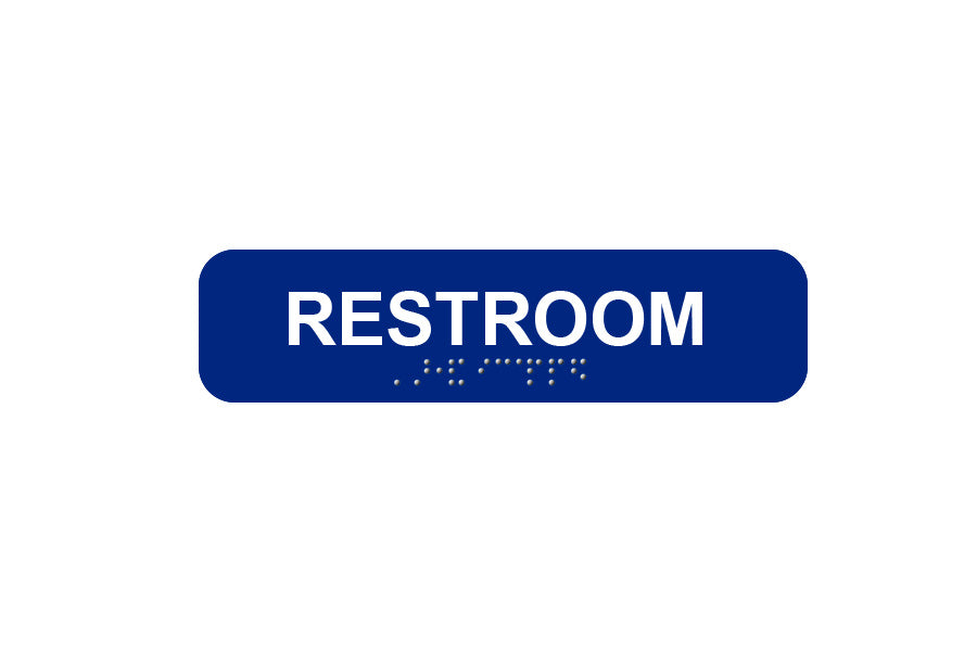 Cal-Royal Restroom ADA Restroom Sign with Braille