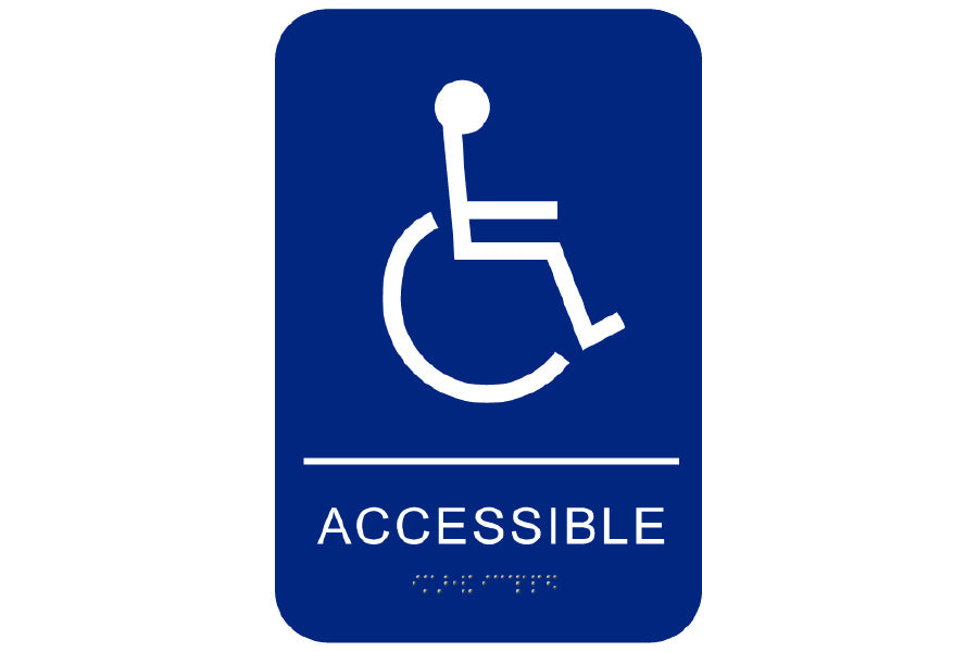 Cal-Royal Handicap Accessible Commercial Sign with Braille