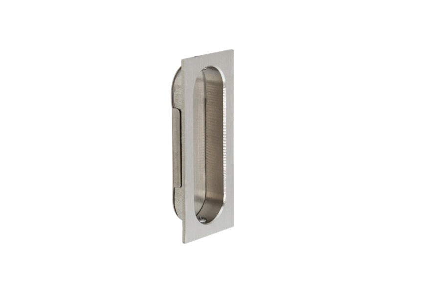 Cal-Royal Solid Brass Rectangular Flush Pull with Optional Snap-In Plate
