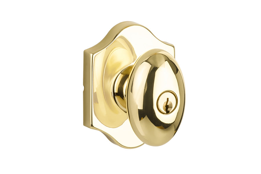 Yale Expressions Everly Rosette with Auburn Keyed Knob