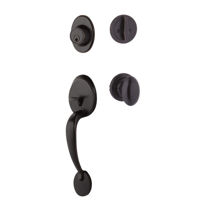 Yale Expressions Maguire Entry Set with Auburn Knob