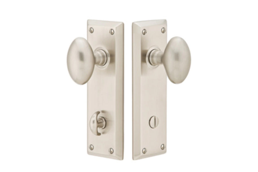 Emtek Quincy Sideplate with Thumbturn Privacy