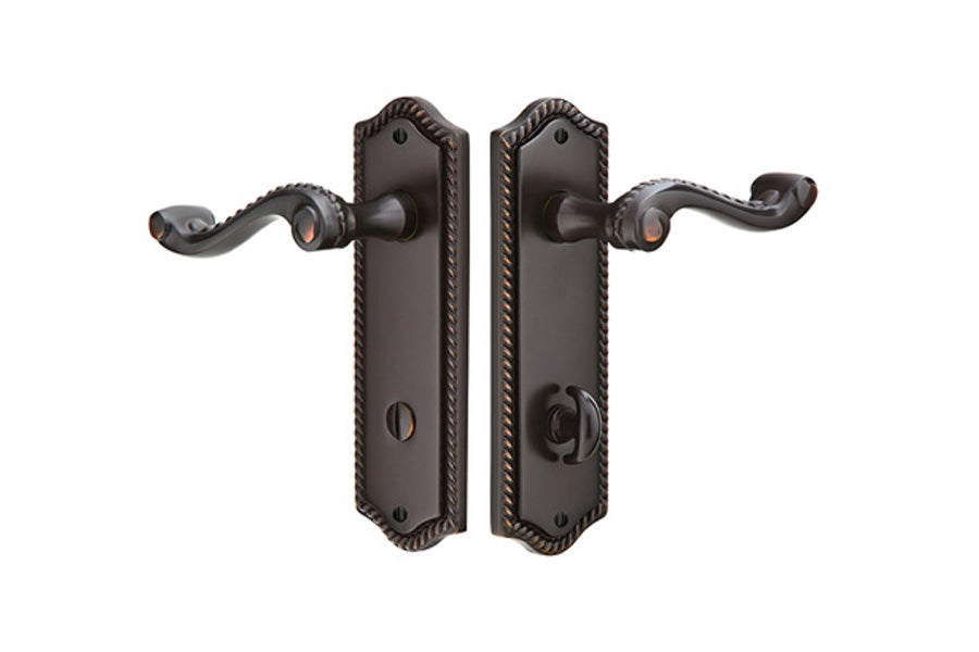 Emtek Rope Sideplate with Thumbturn Privacy
