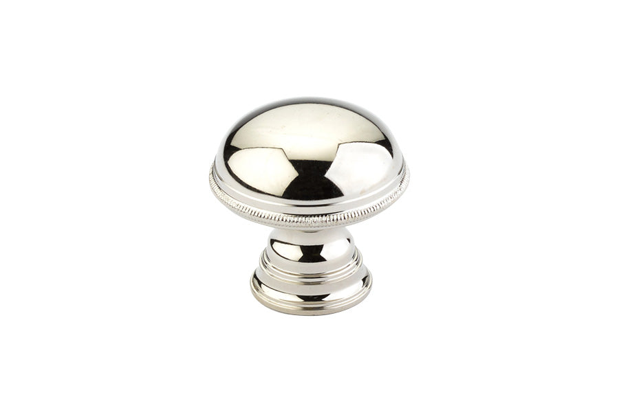 Schaub Atherton 1-1/4" Diameter Plain Surface Knurled Edge Cabinet Knob