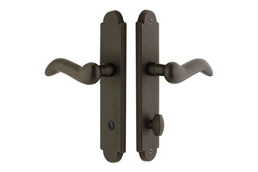 Emtek Arched Non-Keyed Stretto 2" x 10" Narrow Trim Sideplate