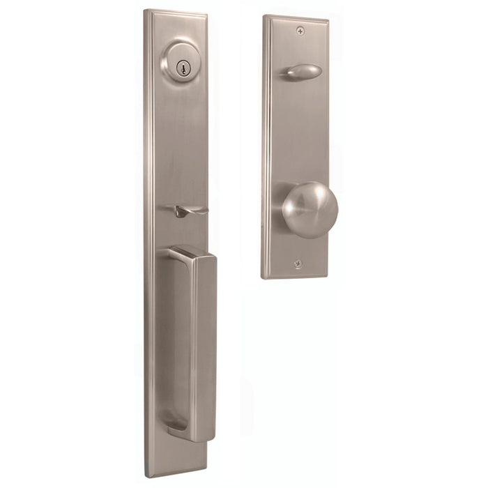 Weslock Belmont Single Deadbolt Handleset with Impresa Knob Entry Set