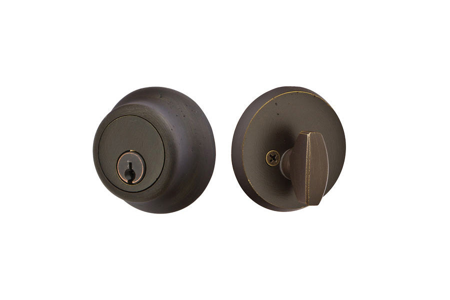 Emtek Regular Sandcast Bronze Deadbolt