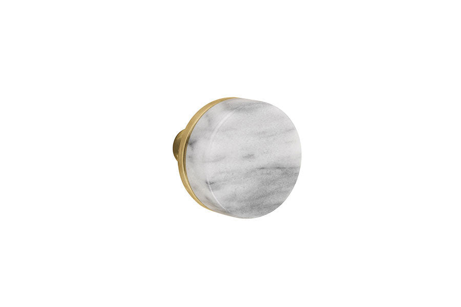 Emtek Conical White Marble Door Knob