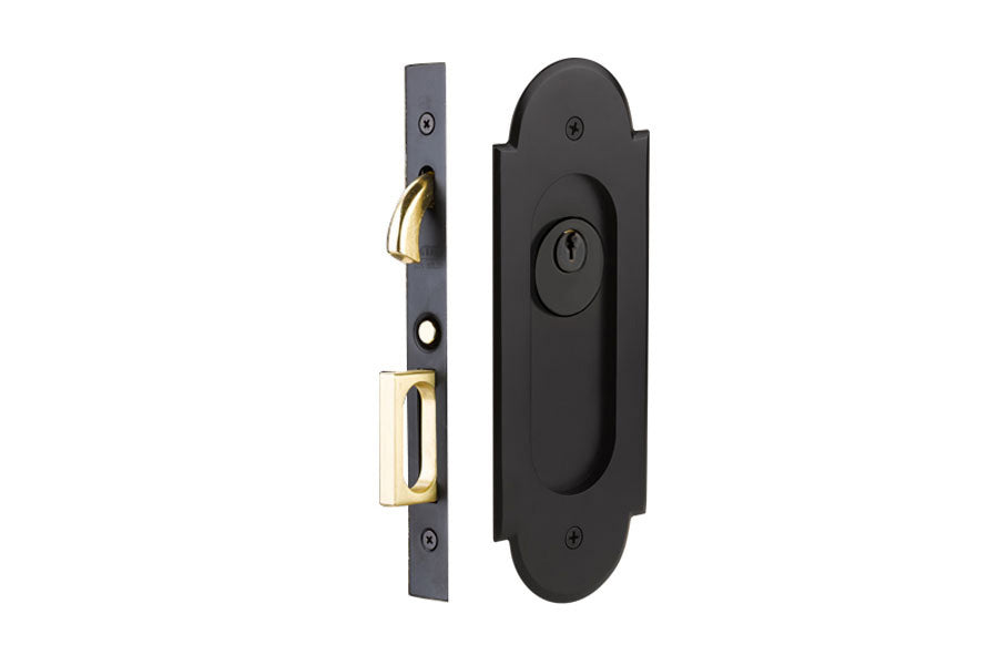 Emtek #8 Classic Arched Pocket Door Mortise