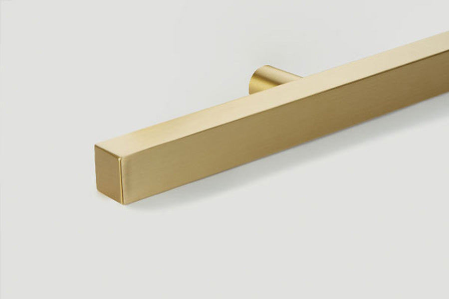 Emtek Modern Steel Square Long Door Pull