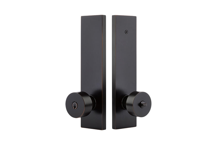 Emtek Modern Rectangular Single Point Lock Door Lever