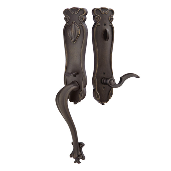 Emtek Handleset - Art Nouveau Entry Set