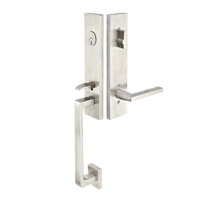 Emtek Handleset - Stainless Steel Davos Style