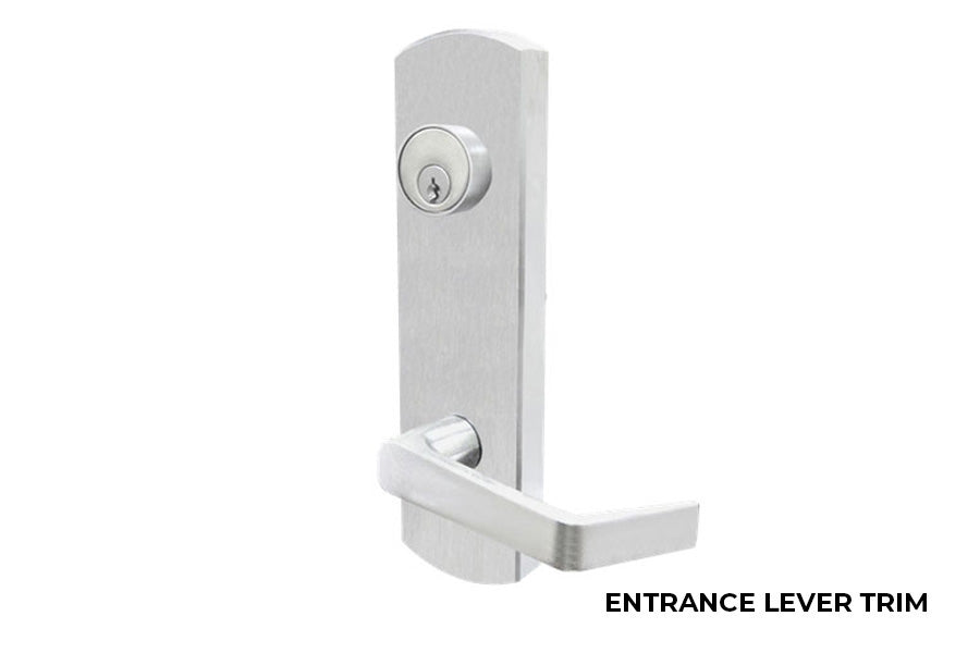 Cal-Royal Exit Device Rigid Commercial Lever Escutcheon Trim