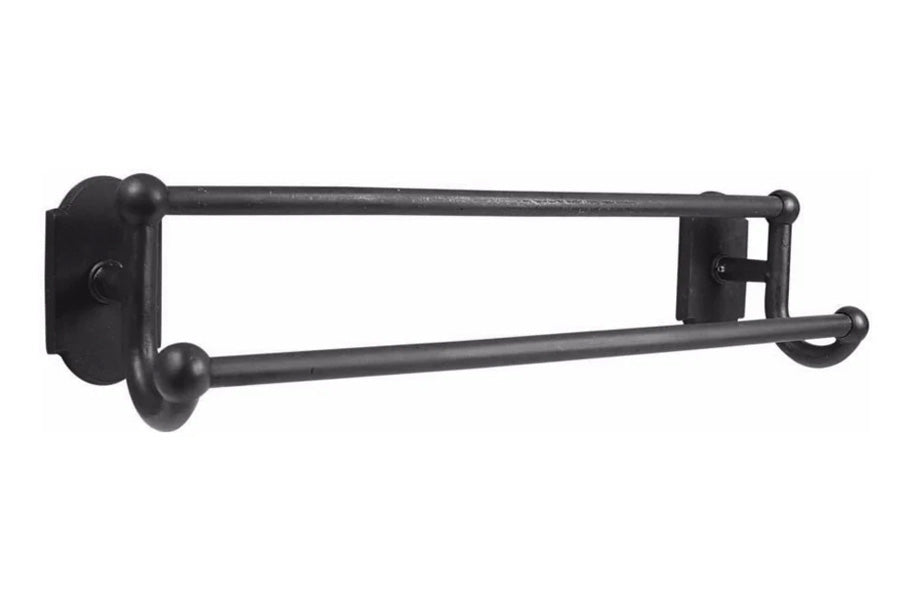 Emtek Sandcast Bronze Double Towel Bar