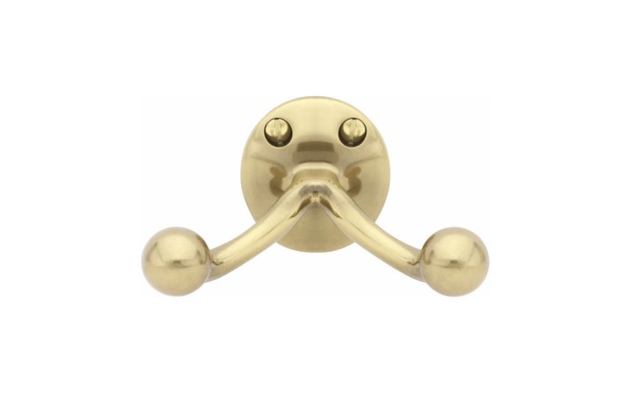 Emtek Traditional Brass Double Hook