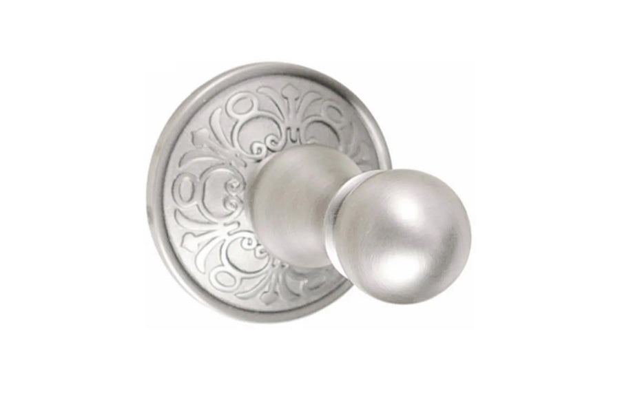 Emtek Traditional Brass Single Hook with Rosette