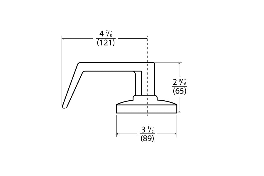 Cal-Royal Exit Device Trim Clutch Cylindrical Commercial Lever