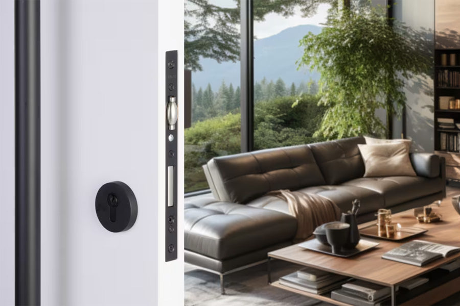 European Mortise Deadbolt with Integrated Roller Latch