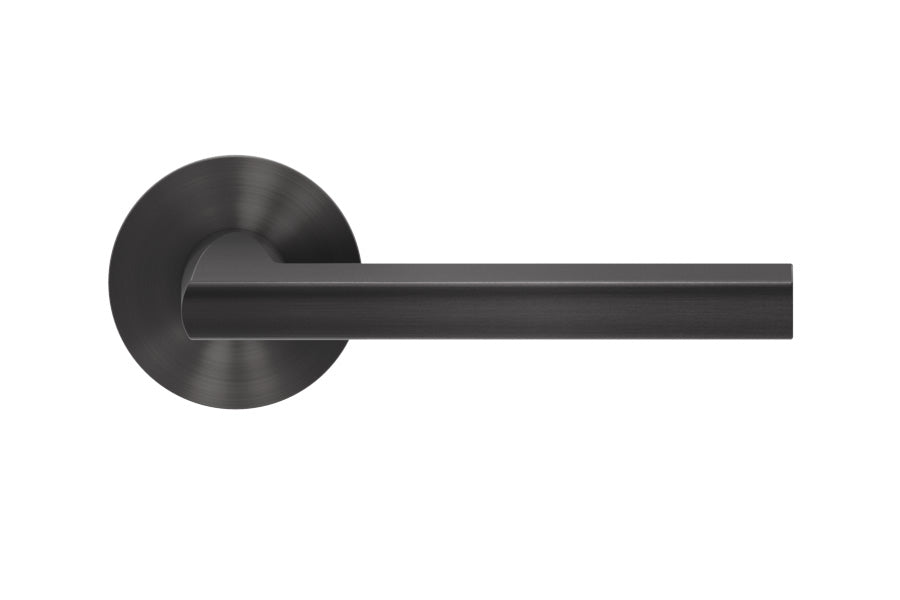 Karcher Design Montana Plan Design Rose Leverset for Custom-bored Door