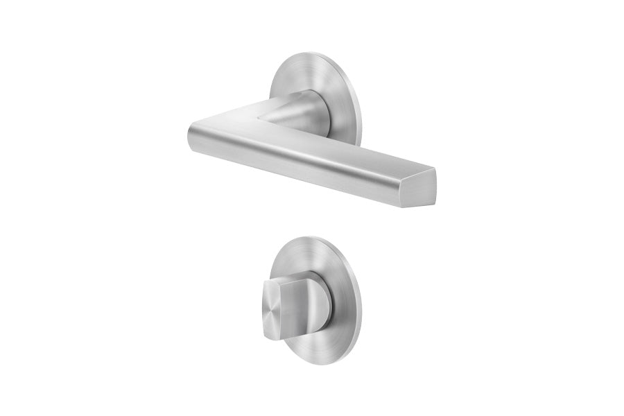 Karcher Design Montana Plan Design Rose Leverset for Custom-bored Door