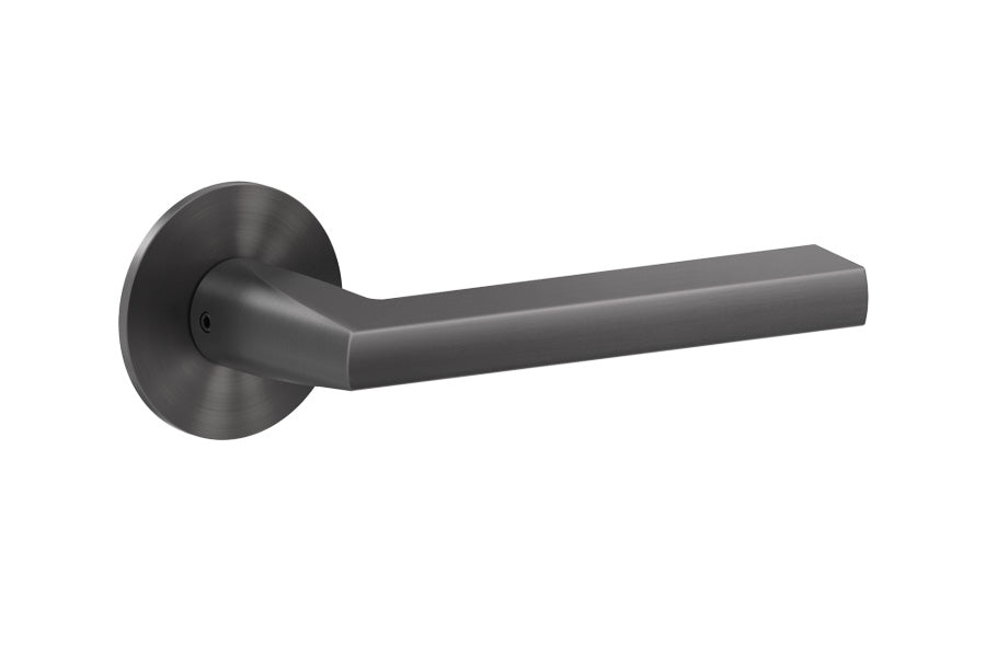 Karcher Design Montana Plan Design Rose Leverset for Custom-bored Door