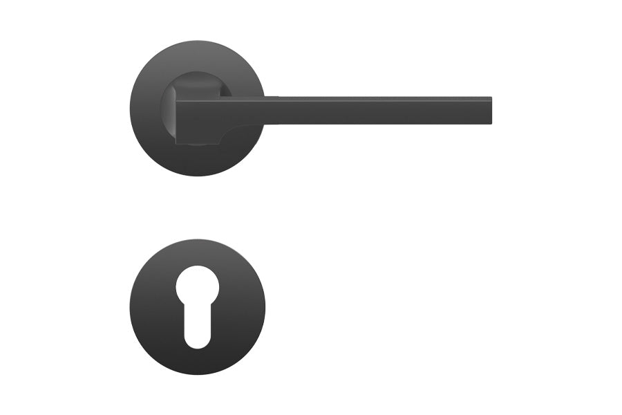 Karcher Design Soho Plan Design Rose Leverset for Custom-bored Door