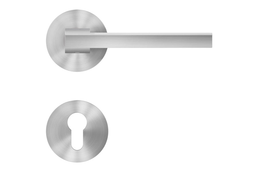 Karcher Design Boston Plan Design Rose Leverset for Custom-bored Door