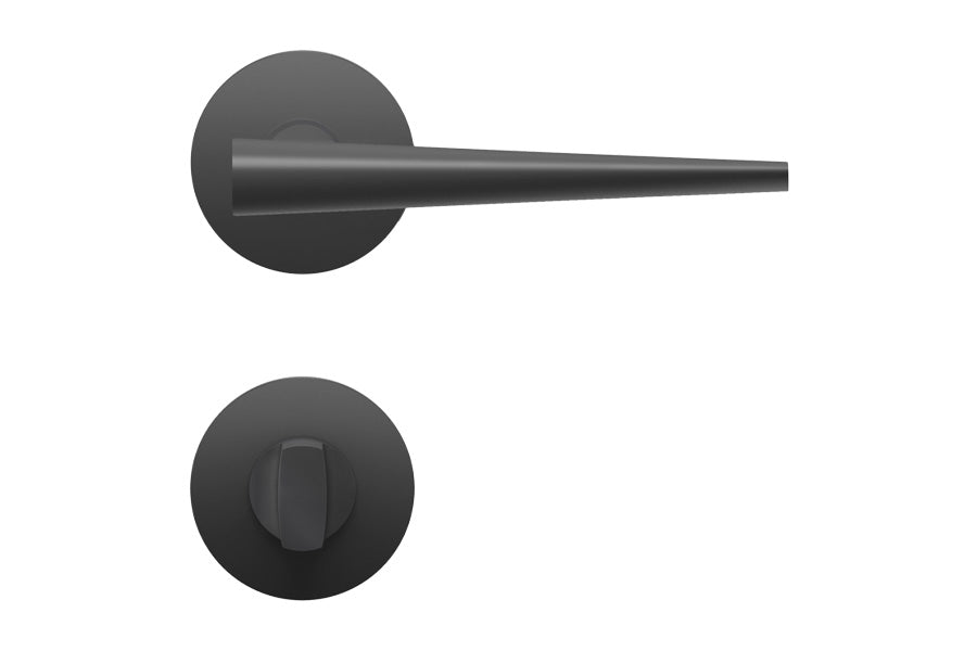 Karcher Design Brooklyn Plan Design Rose Leverset for Custom-bored Door