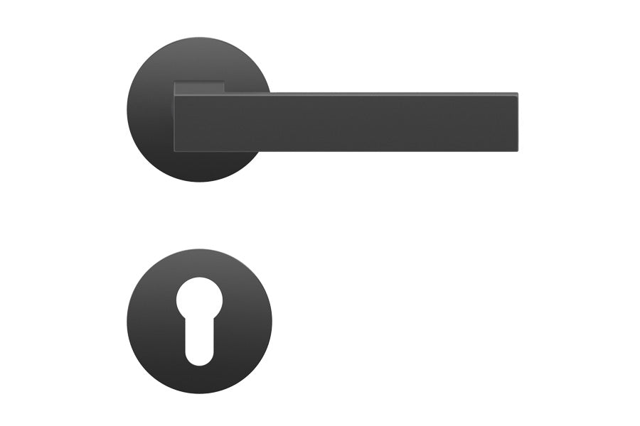 Karcher Design Venedig Plan Design Rose Leverset for Custom-bored Door