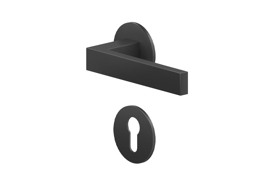 Karcher Design Venedig Plan Design Rose Leverset for Custom-bored Door