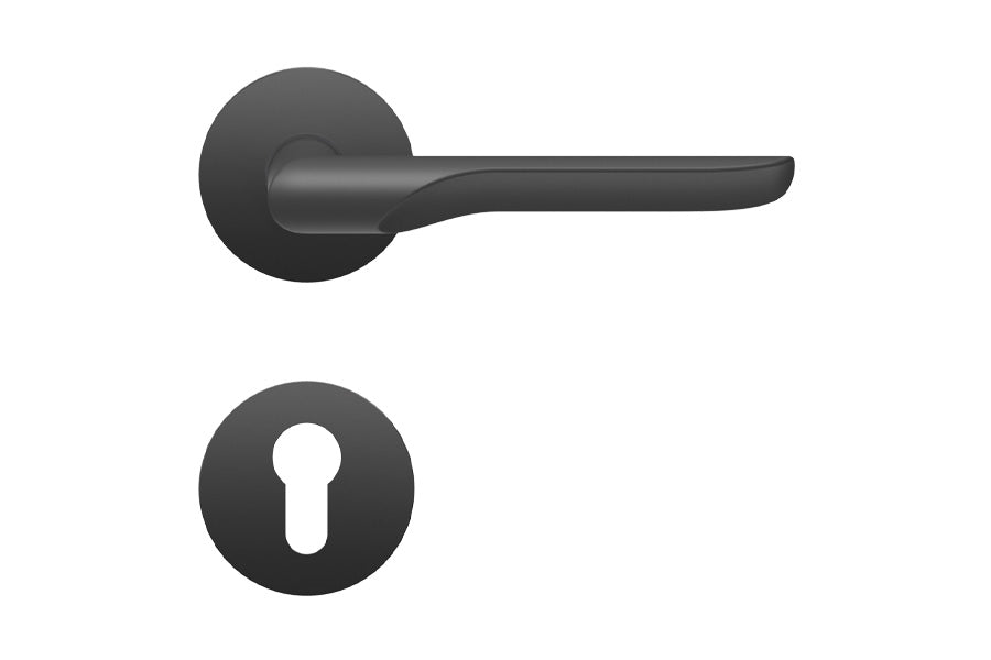 Karcher Design Maranello Plan Design Rose Leverset for Custom-bored Door