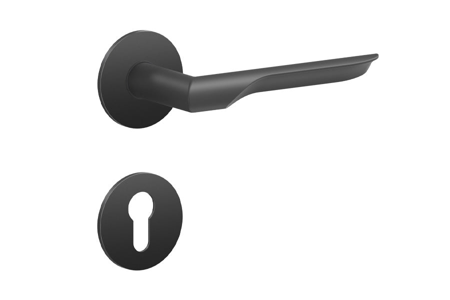 Karcher Design Maranello Plan Design Rose Leverset for Custom-bored Door