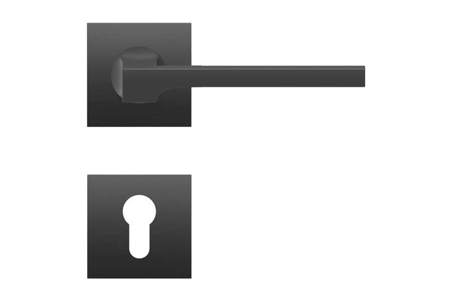 Karcher Design Soho Plan Design Rose Leverset for Custom-bored Door