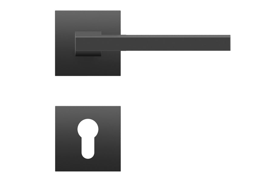 Karcher Design Boston Plan Design Rose Leverset for Custom-bored Door