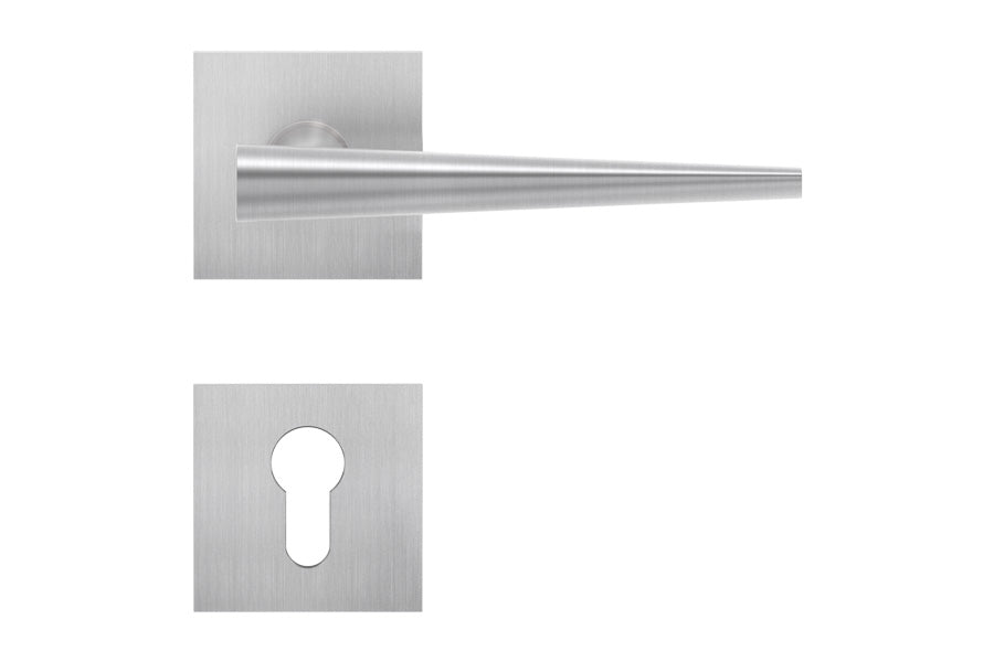 Karcher Design Brooklyn Plan Design Rose Leverset for Custom-bored Door