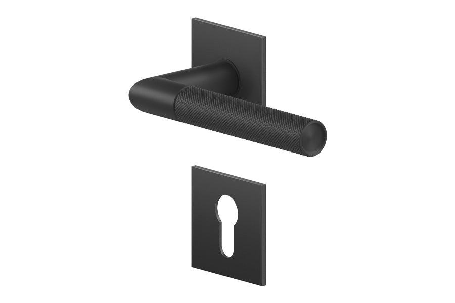 Karcher Design Studio One Plan Design Rose Leverset for Custom-bored Door