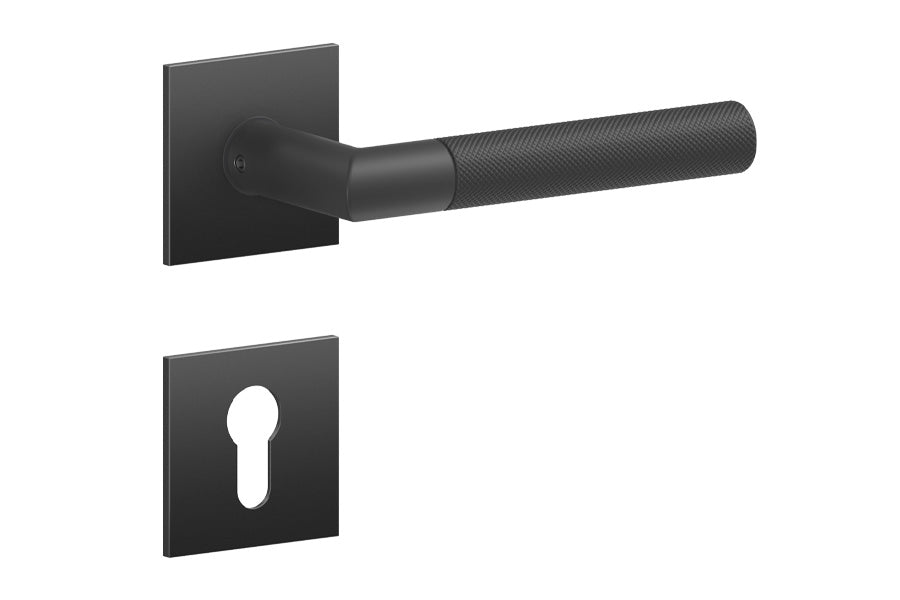 Karcher Design Studio One Plan Design Rose Leverset for Custom-bored Door