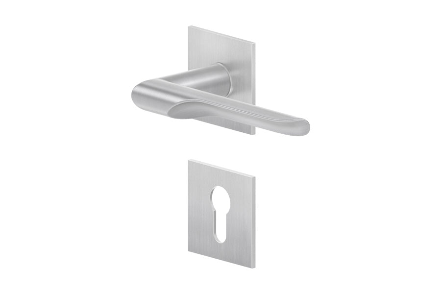 Karcher Design Maranello Plan Design Rose Leverset for Custom-bored Door