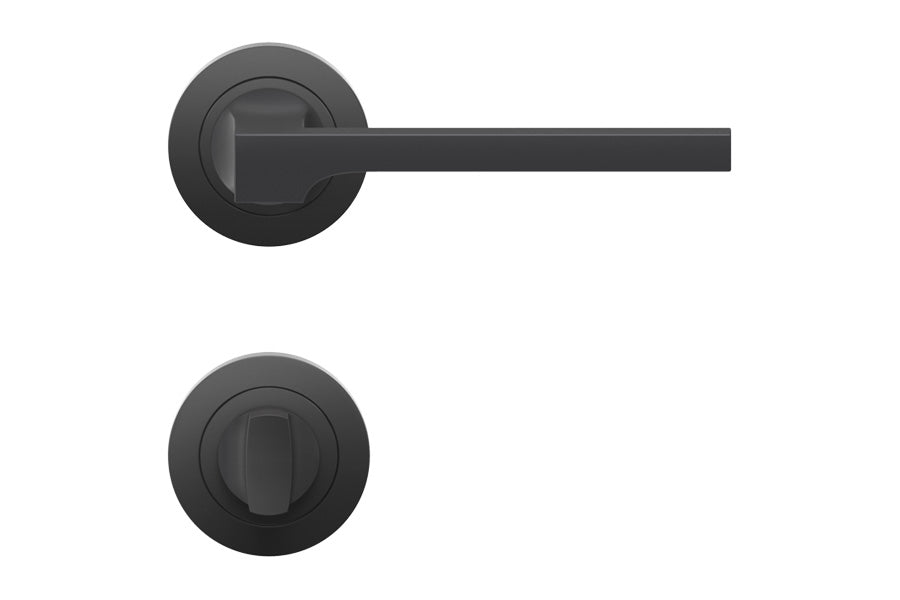 Karcher Design Soho 3-Piece Rose Leverset for Custom-bored Door