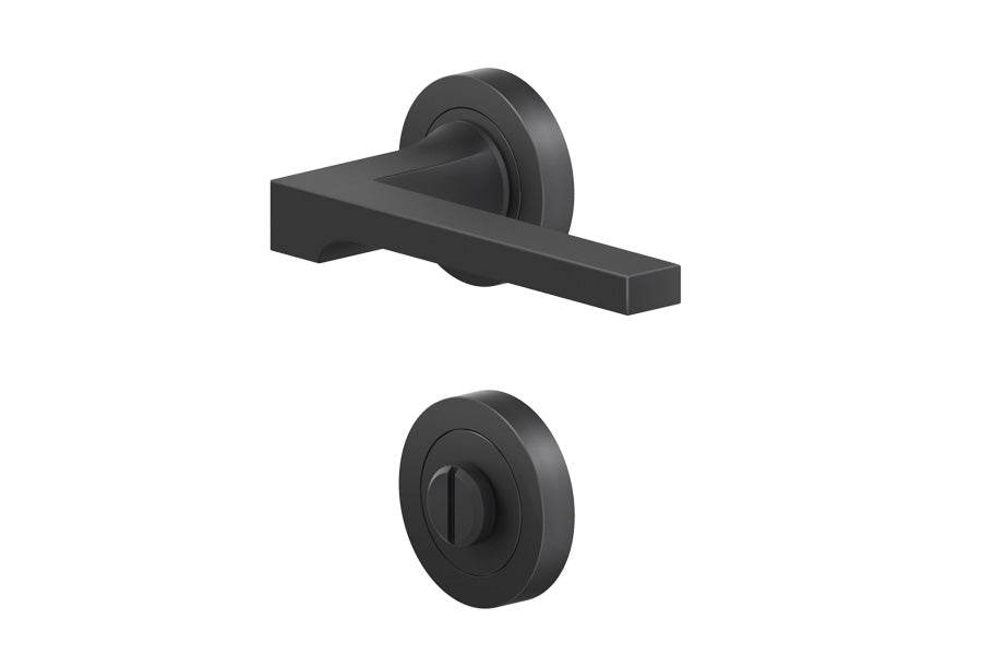 Karcher Design Soho 3-Piece Rose Leverset for Custom-bored Door