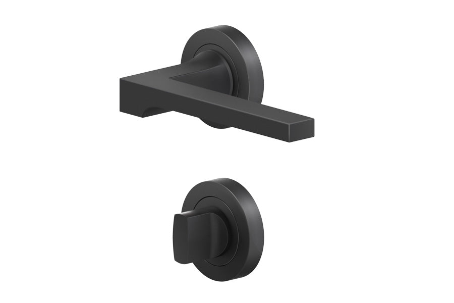 Karcher Design Soho 3-Piece Rose Leverset for Custom-bored Door