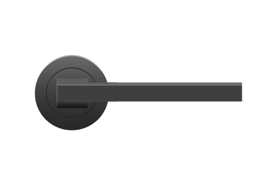 Karcher Design Boston 3-Piece Rose Leverset for Custom-bored Door