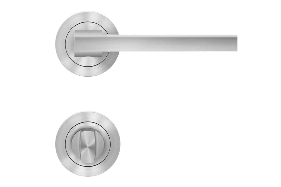 Karcher Design Boston 3-Piece Rose Leverset for Custom-bored Door