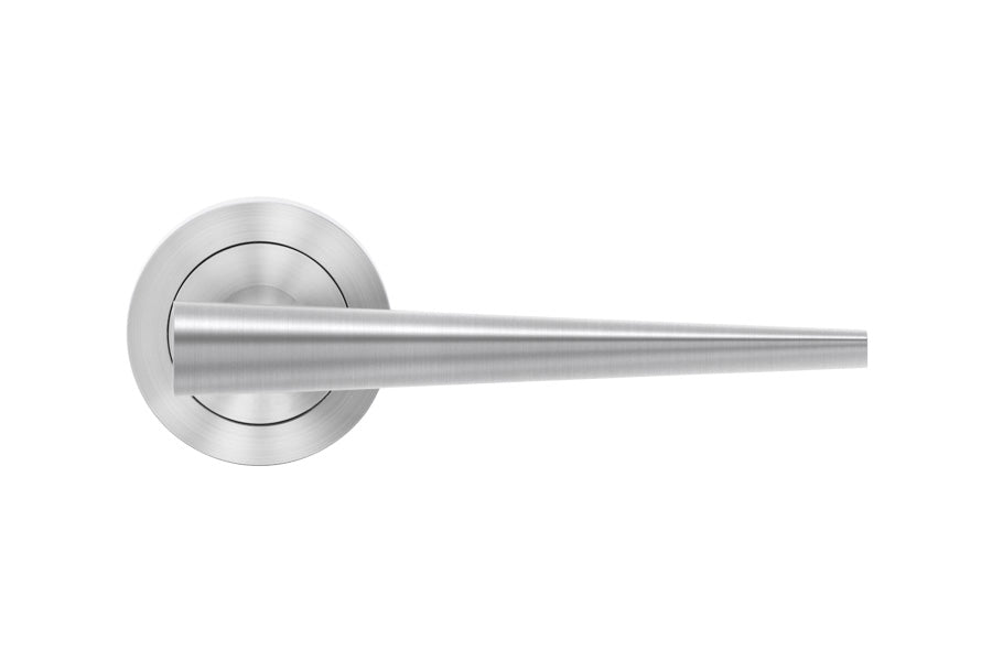 Karcher Design Brooklyn 3-Piece Rose Leverset for Custom-bored Door