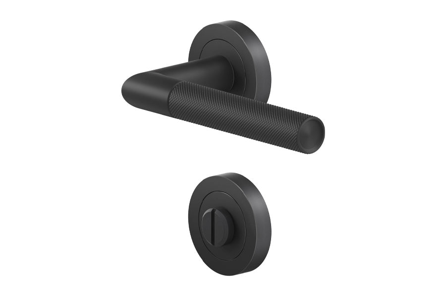 Karcher Design Studio One 3-Piece Rose Leverset for Custom-bored Door