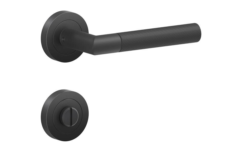 Karcher Design Studio One 3-Piece Rose Leverset for Custom-bored Door