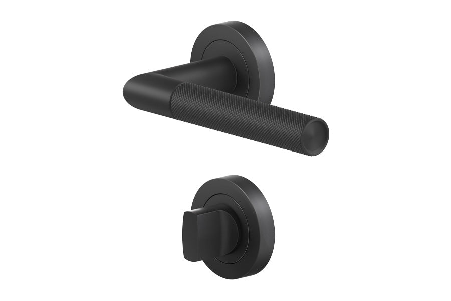 Karcher Design Studio One 3-Piece Rose Leverset for Custom-bored Door