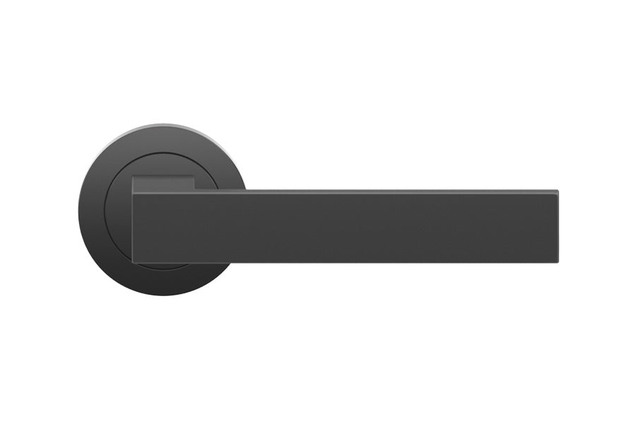 Karcher Design Venedig 3-Piece Rose Leverset for Custom-bored Door